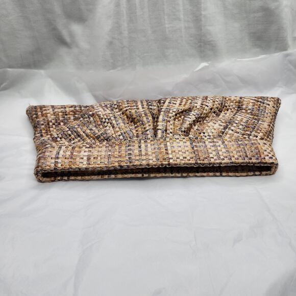 Lauren Merkin Multi Color basket weave clutch - Picture 2 of 9